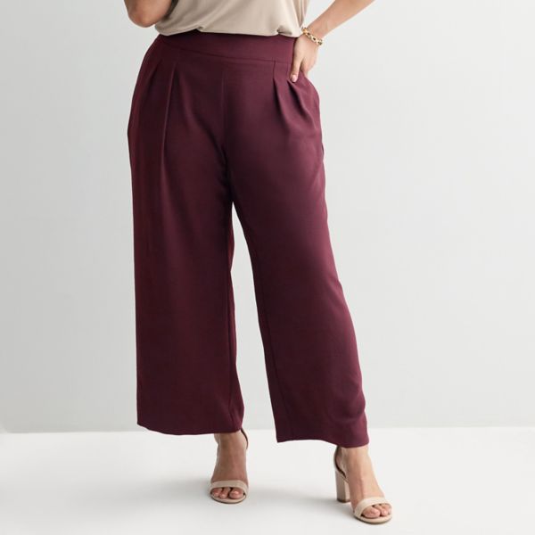 

Мягкие широкие брюки больших размеров Nine West, цвет maddie plum