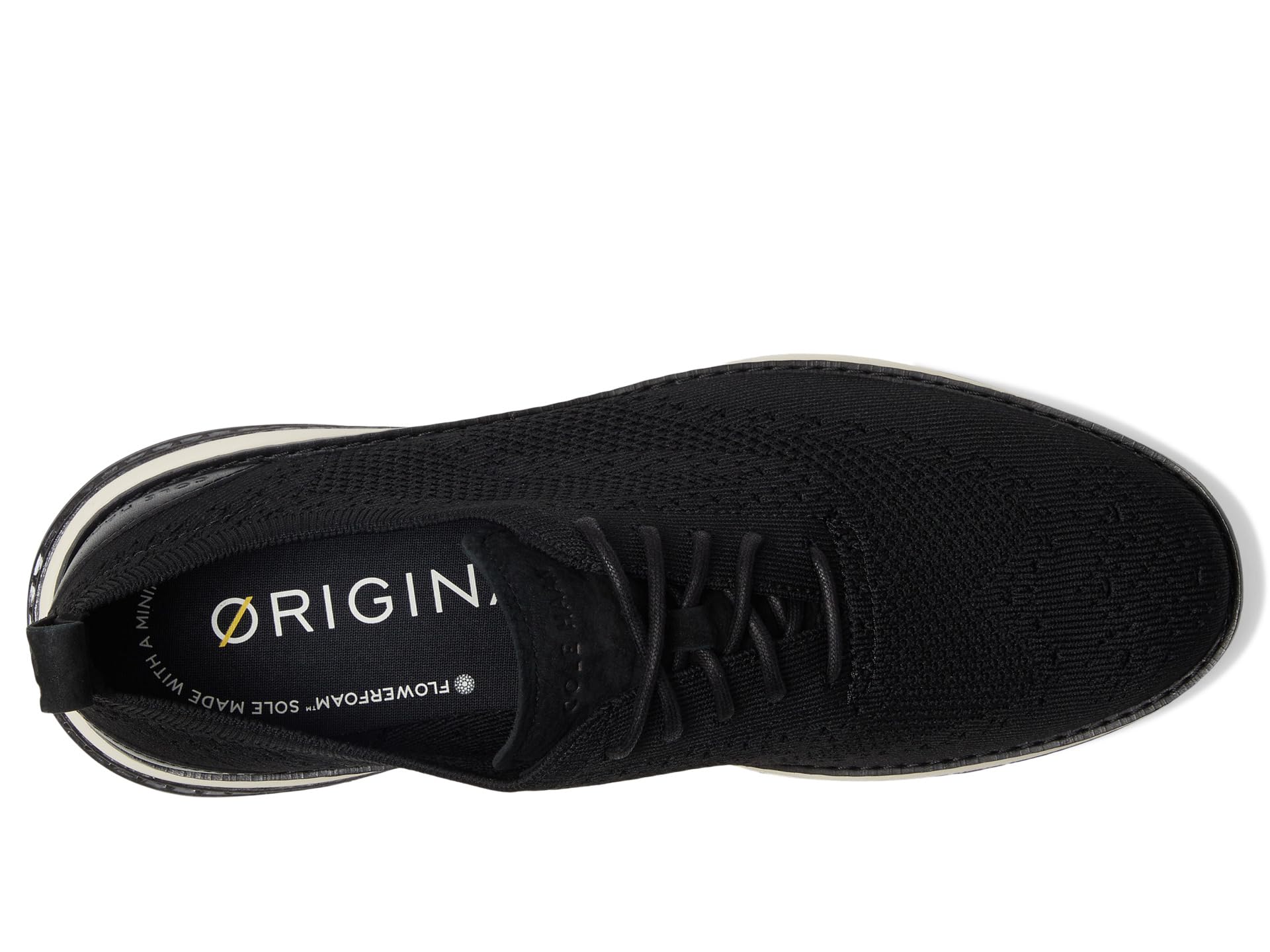 Кроссовки Cole Haan Original Grand Energy Weave Stitchlite Wing Oxford, цвет Black/Ivory/Ivory — фото 2
