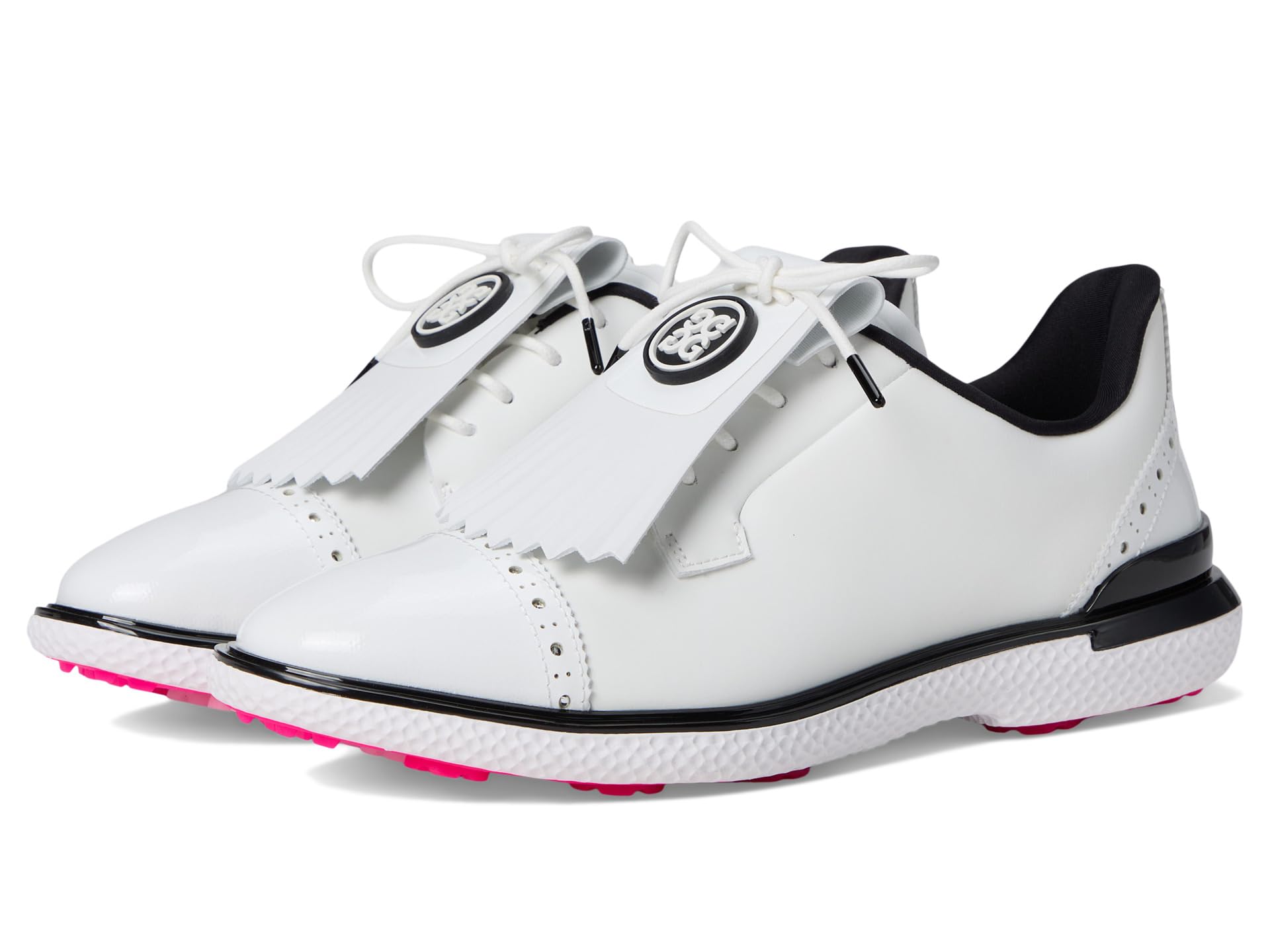 Кроссовки GFORE Gallivan2r Brogue Cap Toe Golf Shoess, цвет Snow/Onyx