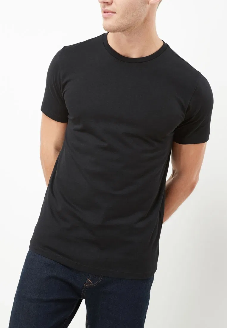 Футболка, slim fit, Essential Next, черный