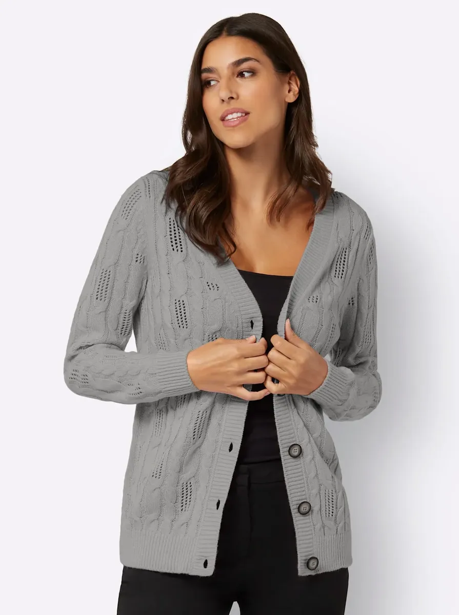 

Классический кардиган Basics Classic Basics, серый