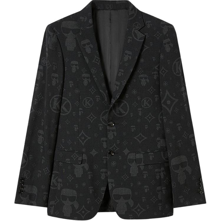 

KARL LAGERFELD / Karl Lagerfeld Jeans Куртка мужского делового костюма, Gray