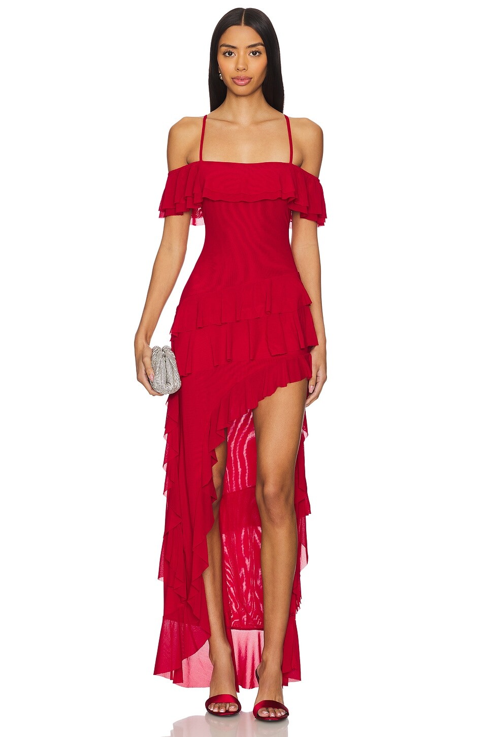 

Платье макси hariette Runaway The Label, цвет cherry
