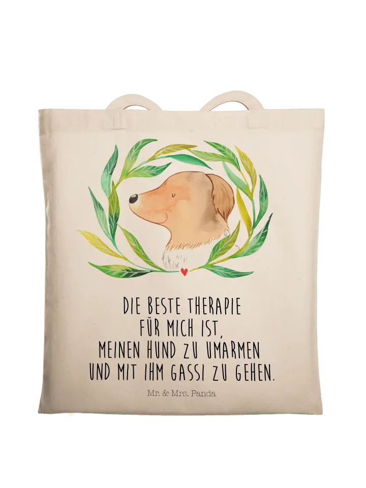 

Сумка для переноски Mr & Mrs Panda Hund Blumen, кремовый