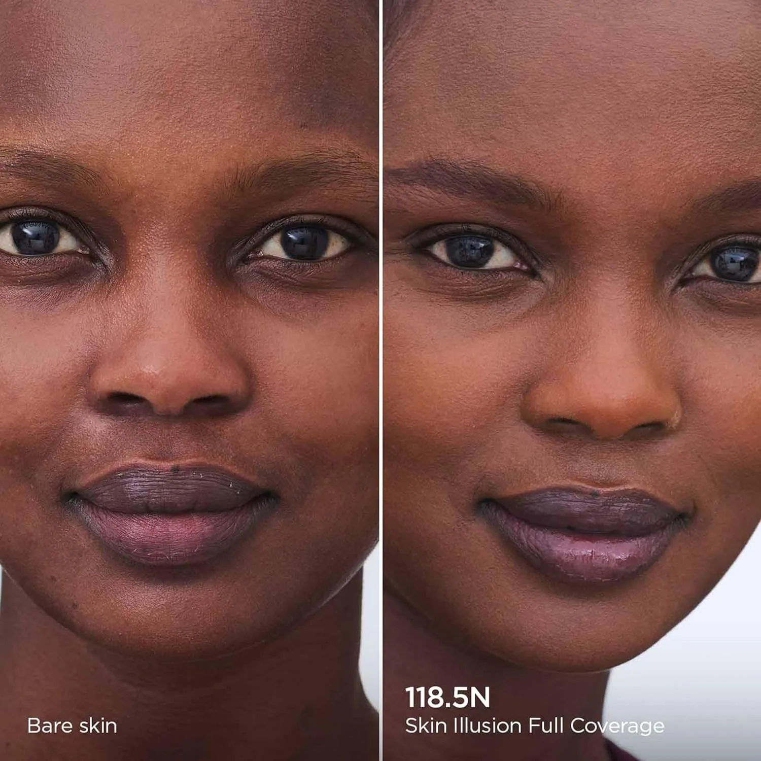 Clarins Skin Illusion Longwear Full Coverage Foundation, матовое сияние, 24 часа стойкости и увлажнения, естественный вид, устойчивость к переносу, поту и размазыванию, с гиалуроновой кислотой, 30 мл, 118.5N Deep mahogany with neutral undertones — фото 2