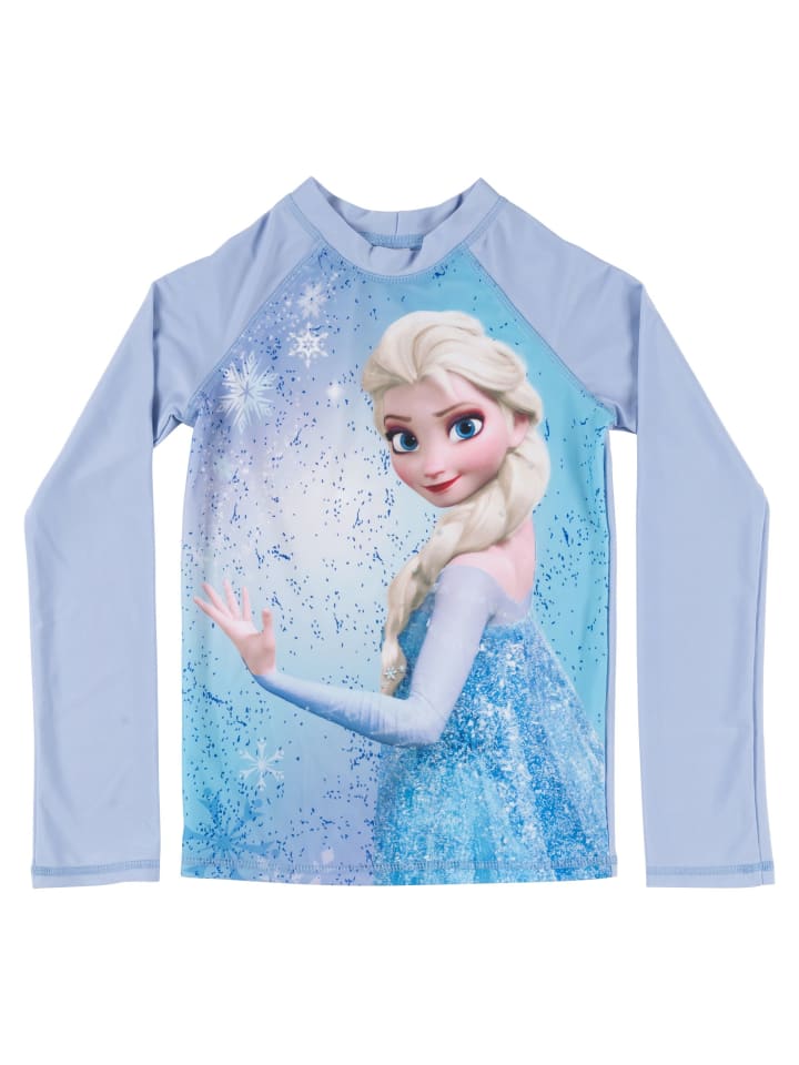 Купальник Frozen Swim Set UV Protection 50, рубашка с длинными рукавами и штанами синего цвета Disney Frozen — фото 2