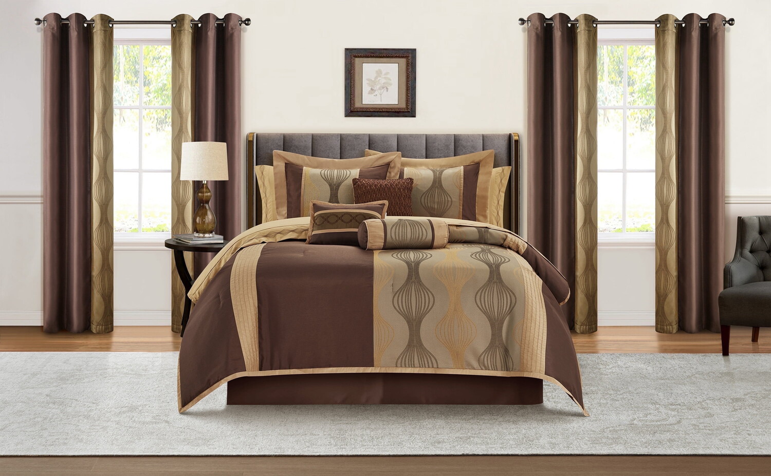 

Комплект постельного белья Lanco Elegant Brown, коричневый
