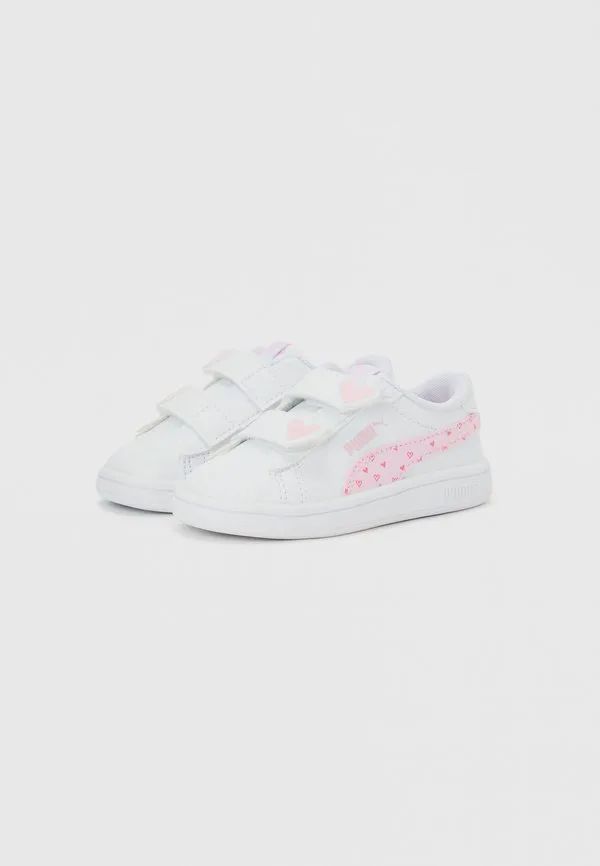 Кроссовки унисекс smash 3.0 Puma, White/Pearl Pink — фото 2