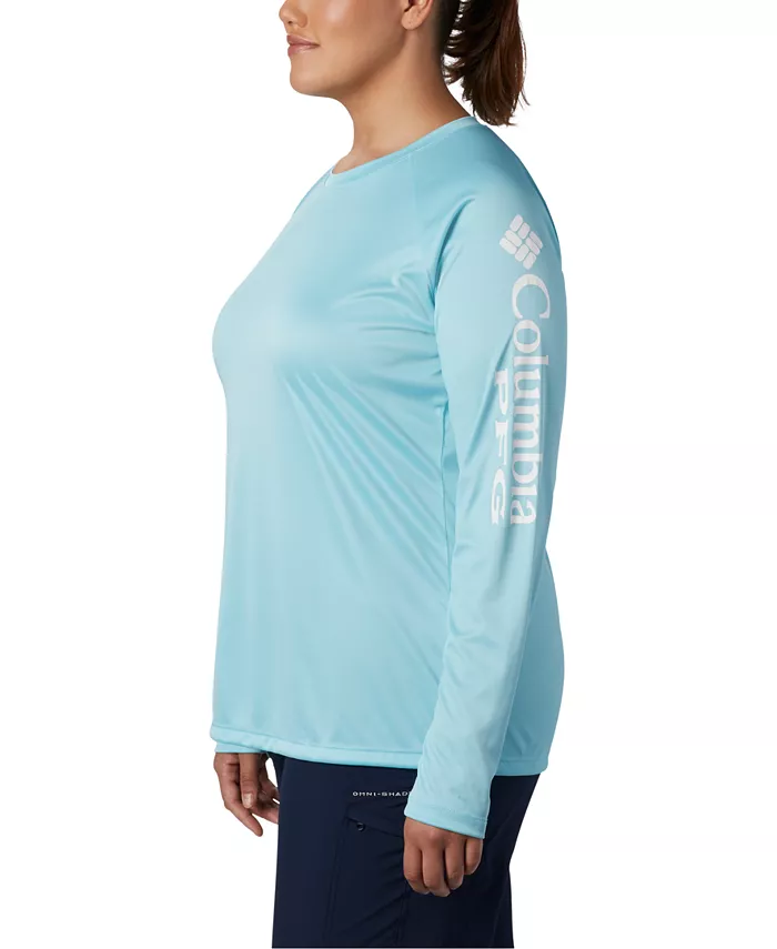 

Футболка PFG Tidal Tee II Omni-Shade больших размеров Columbia, синий