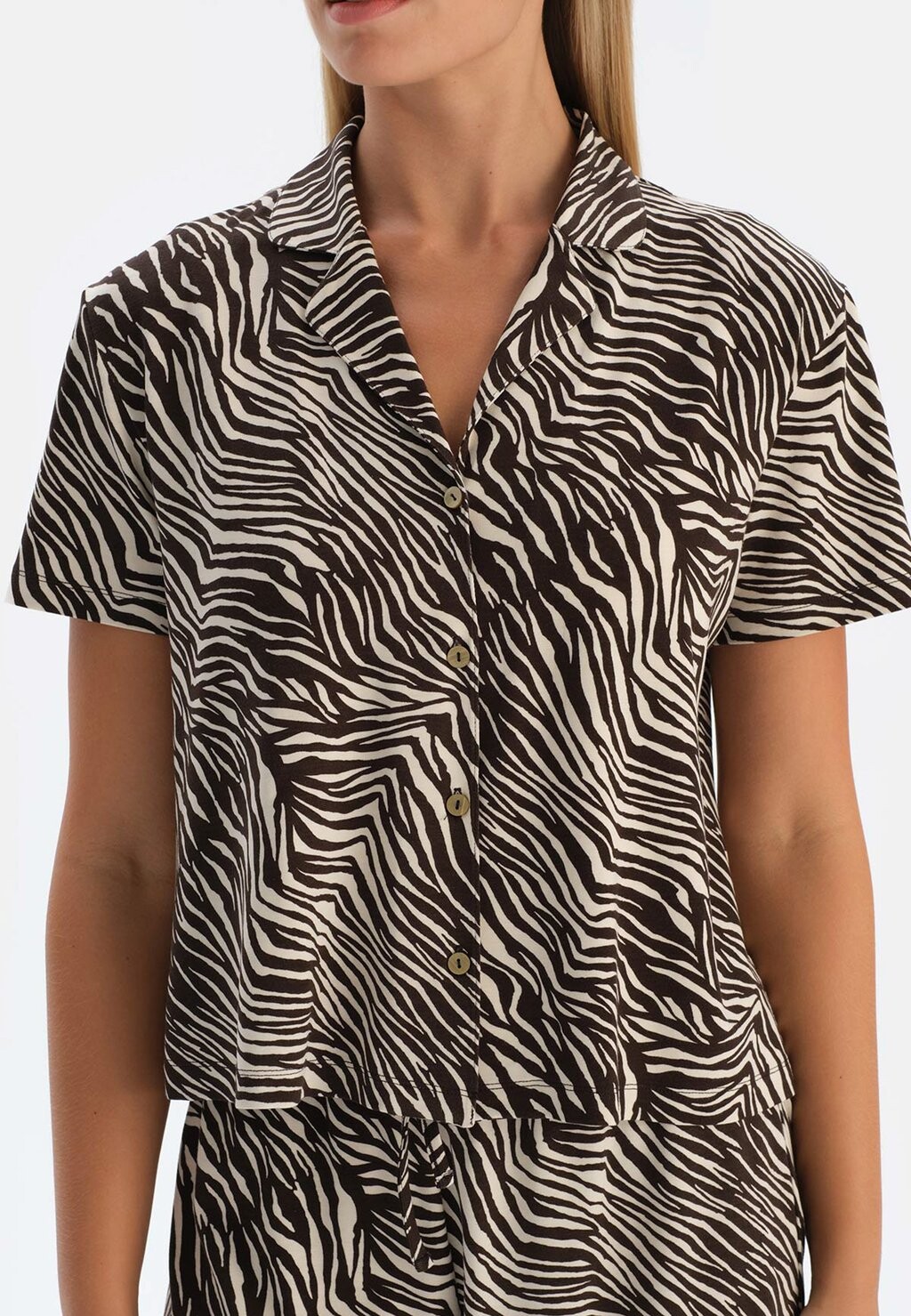 

Пижамный комплект SHORT SLEEVE REGULAR SET DAGI, коричневый