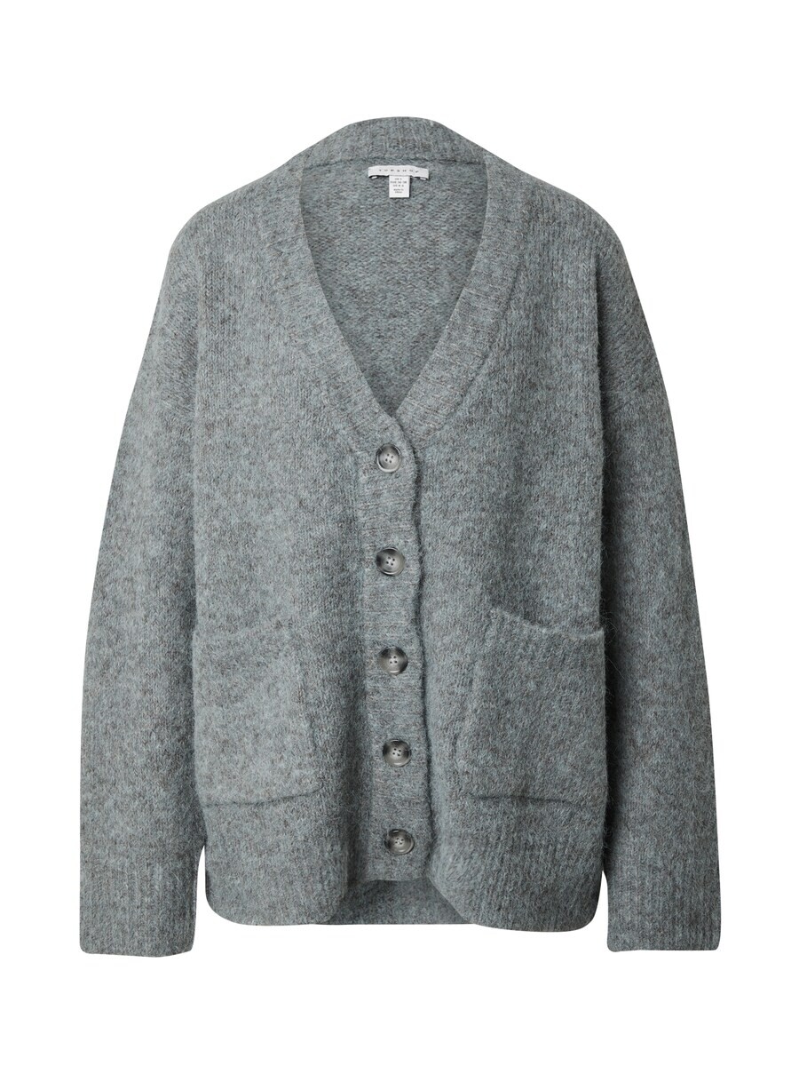 

Вязаный кардиган TOPSHOP Knit Cardigan, цвет blue/grey