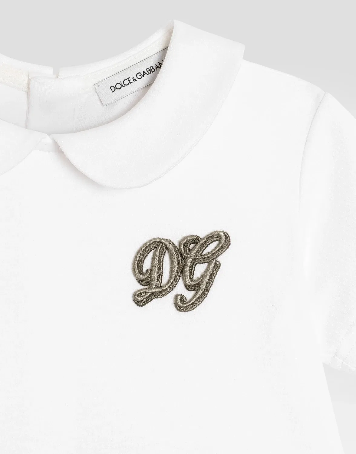 Комбинезон из интерлока и льна с вышивкой DG DOLCE & GABBANA, мультиколор — фото 3