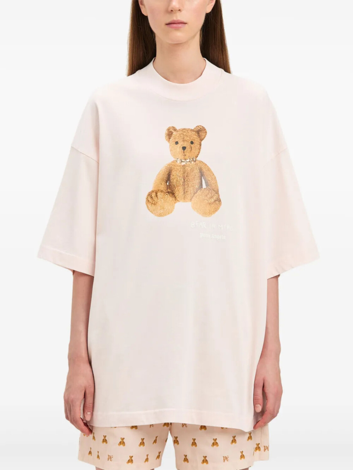 Palm Angels футболка Bear In Mind, розовый — фото 3