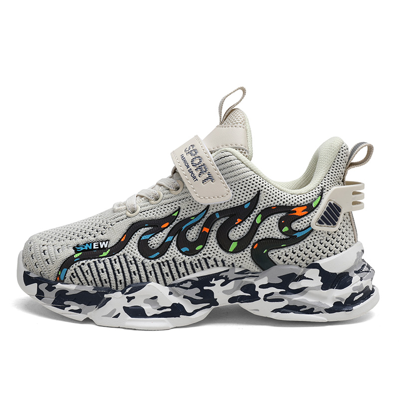 

Нескользящие низкие повседневные кроссовки для детей RHOBESAM, бежевый