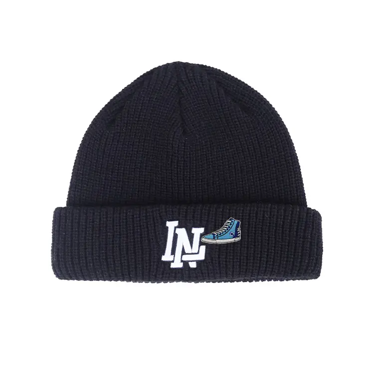 

LINING Акриловая вязаная шапка унисекс черная, New Arrival One Size