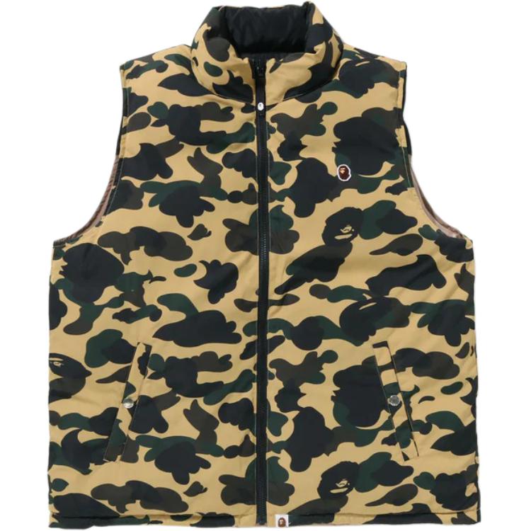 

1st Camo серия пуховик-жилет мужской A BATHING APE, желтый