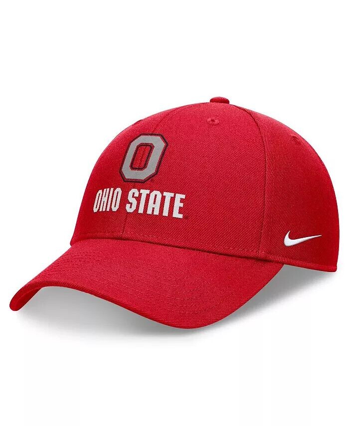 

Мужская регулируемая шляпа Scarlet Ohio State Buckeyes Primetime Nike, красный