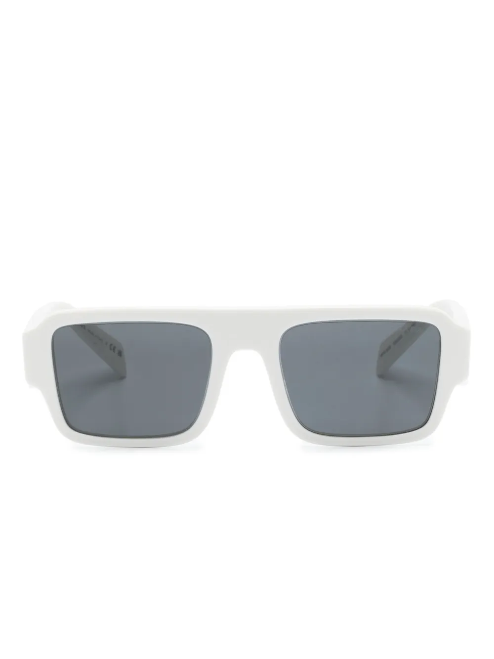 

Солнцезащитные очки в квадратной оправе Prada Eyewear, белый