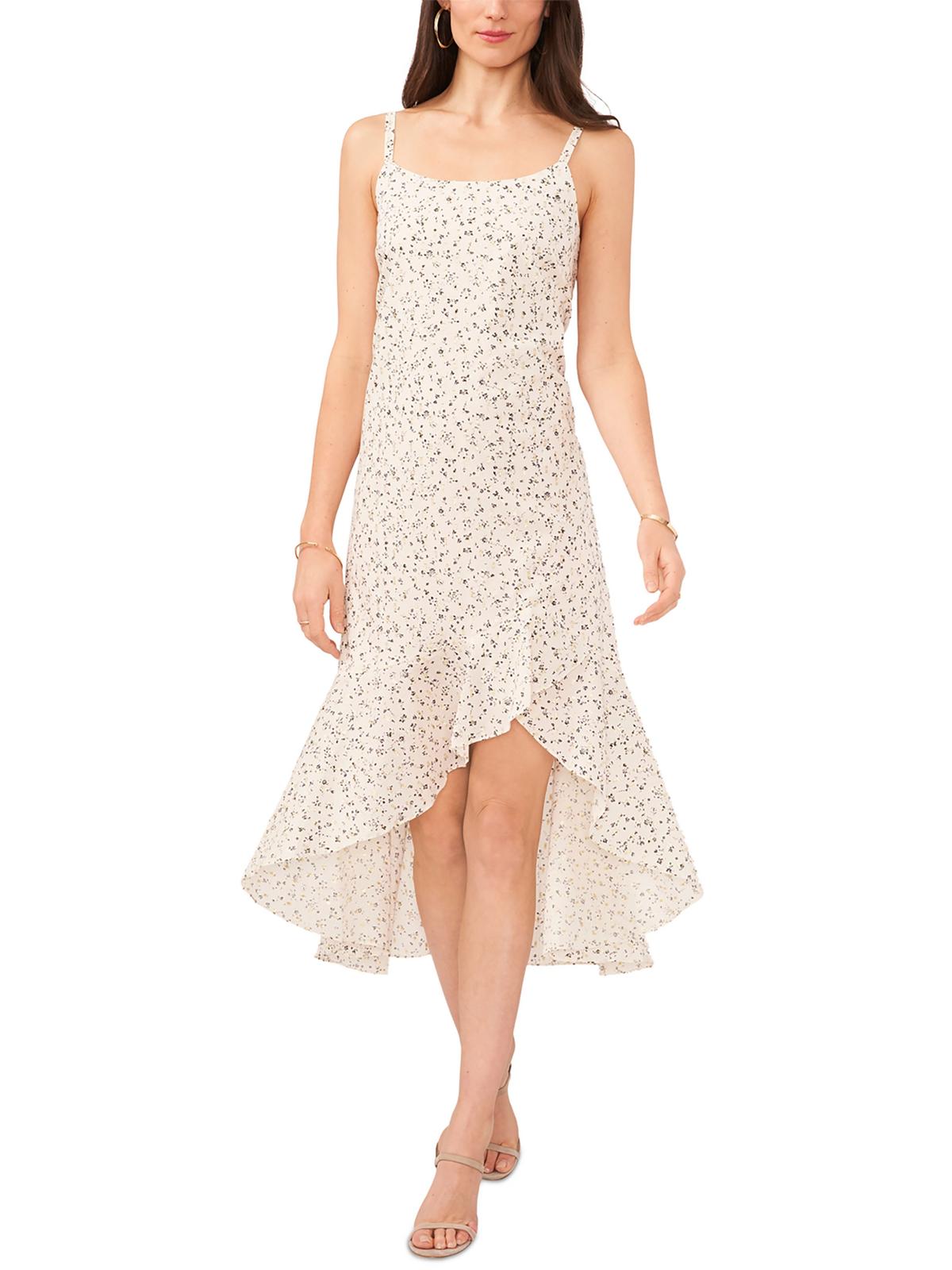 

Женское принтованное металлизированное макси-платье Vince Camuto, цвет birch