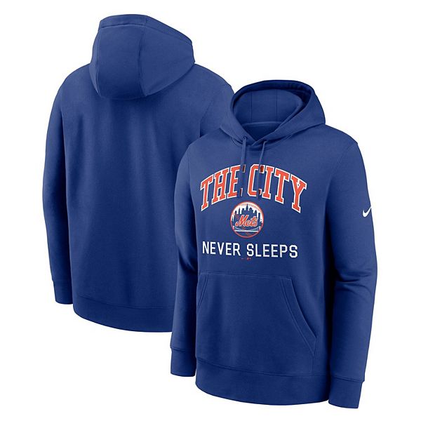 Мужской худи royal new york mets the city never sleeps club Nike