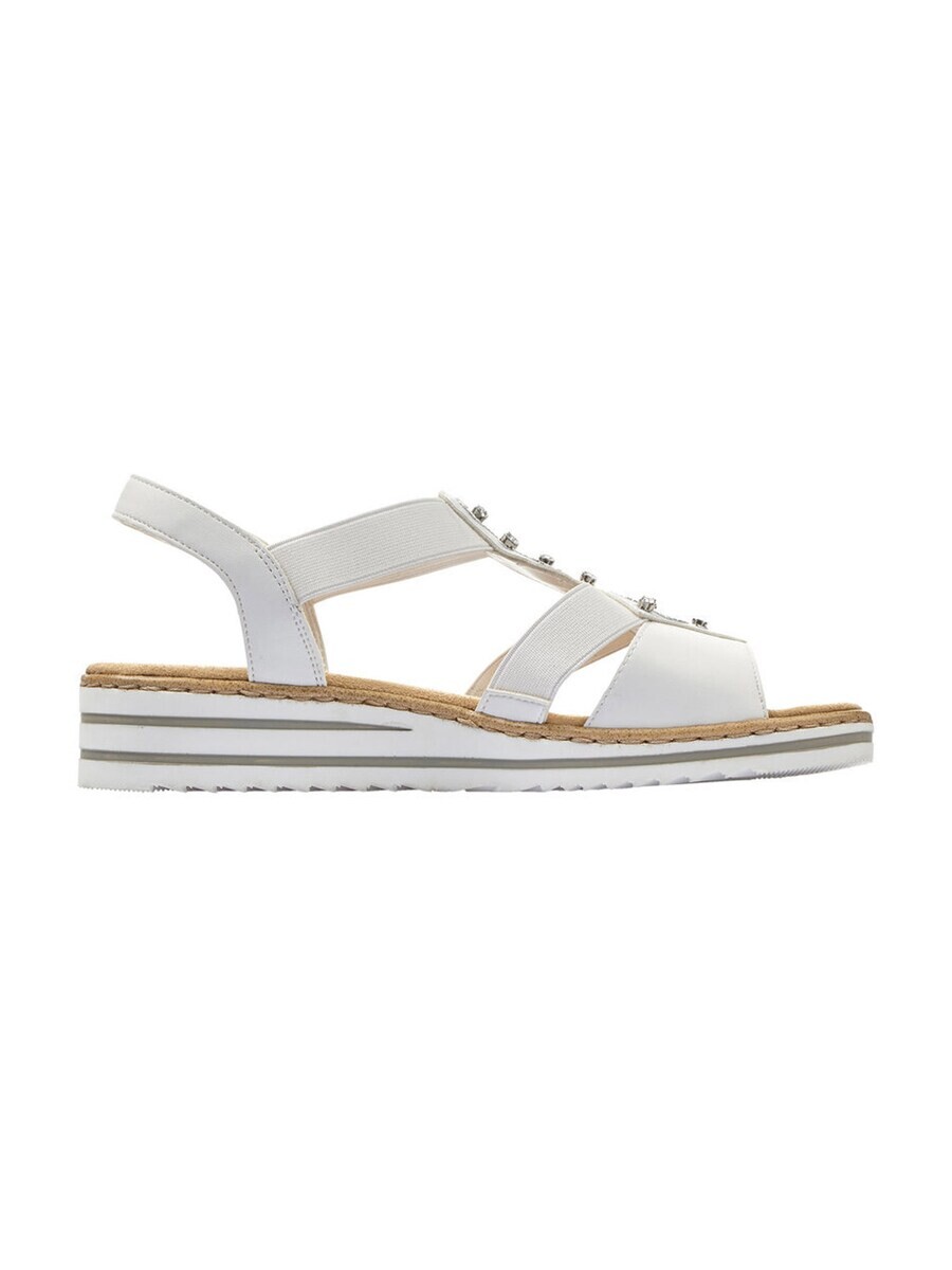 Босоножки на высоком каблуке Rieker Sandals, натуральный белый — фото 3
