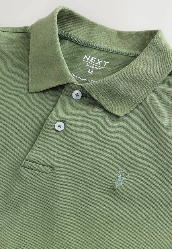 Рубашка поло Next, Light Olive Green — фото 2