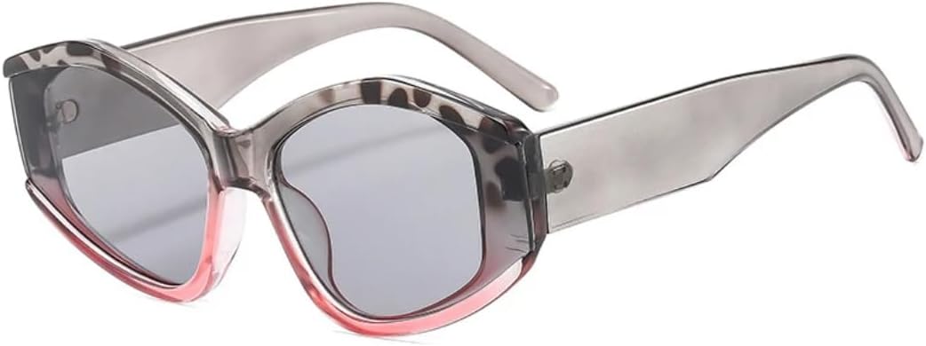 

Модные солнцезащитные очки в толстой квадратной оправе для женщин, панк, разноцветные, трендовые, для активного отдыха, с защитой от УФ-излучения UV400 TVTBBVV, Graypink-gray