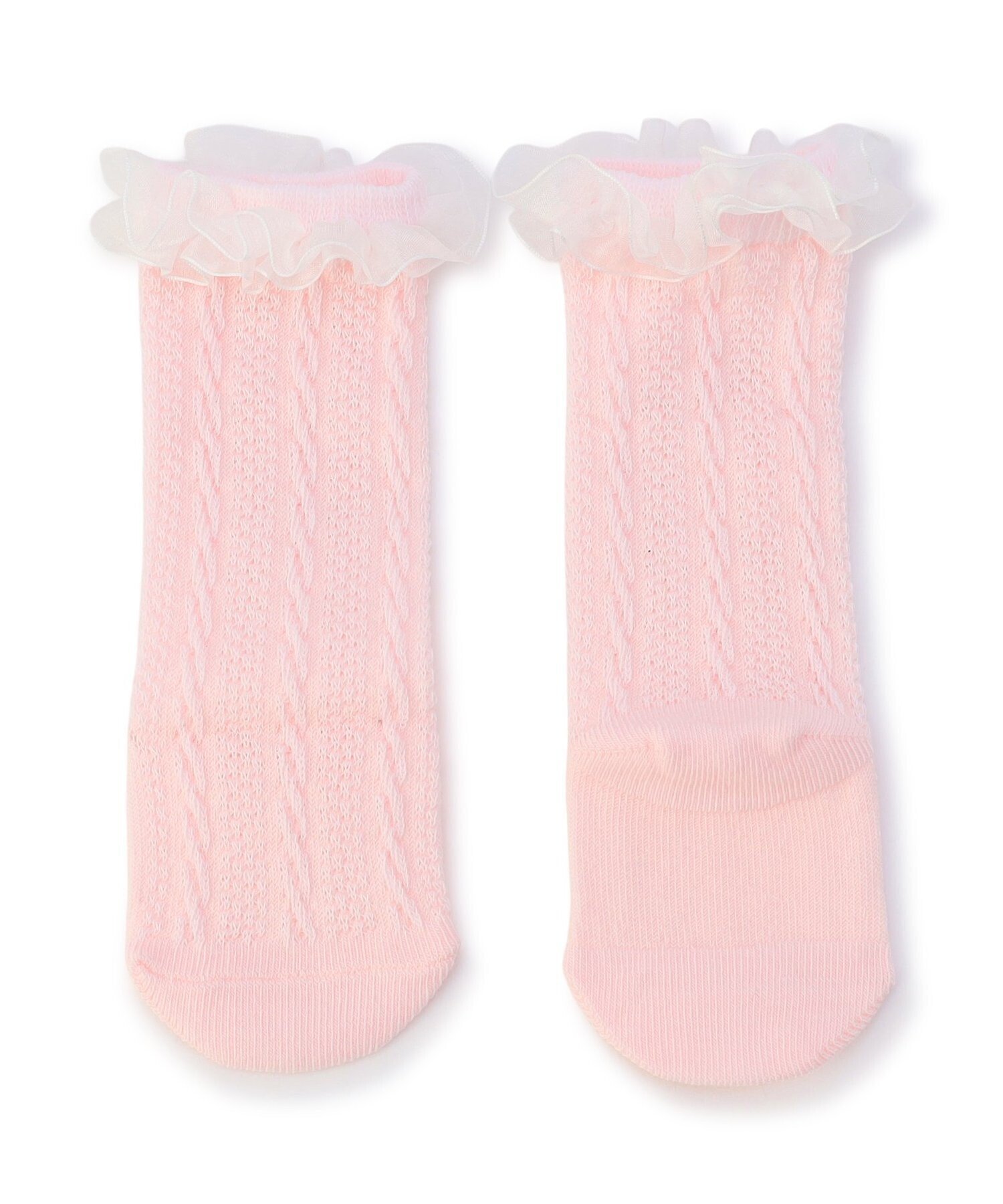 Нарядные детские гольфы до колен BREEZE, Baby Pink