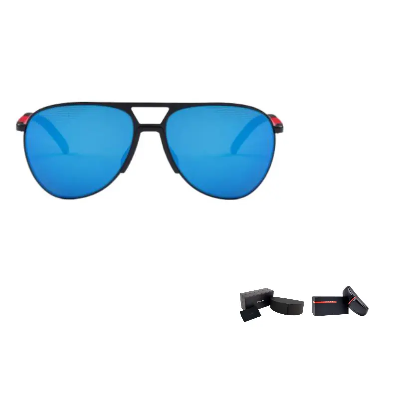 

PRADA Авиаторские солнцезащитные очки мужские черные, Black