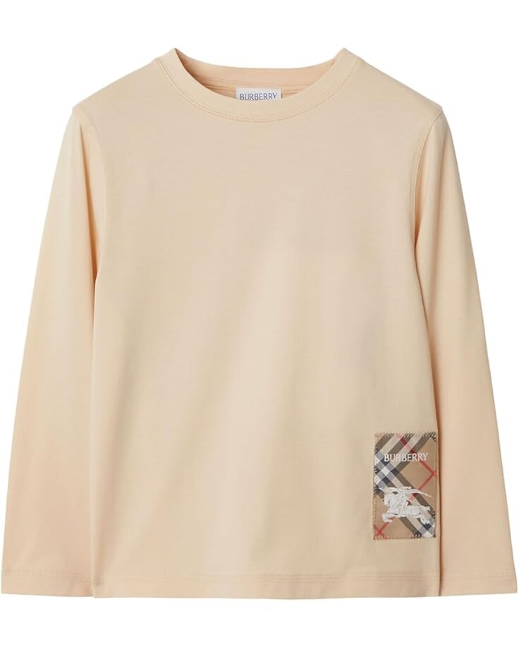 

Толстовка Burberry Kids Kooper EKD Label T-Shirt, цвет Calico