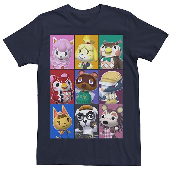 

Футболка Big & Tall Nintendo Animal Crossing Towns Folk в стиле фото из ежегодника Licensed Character