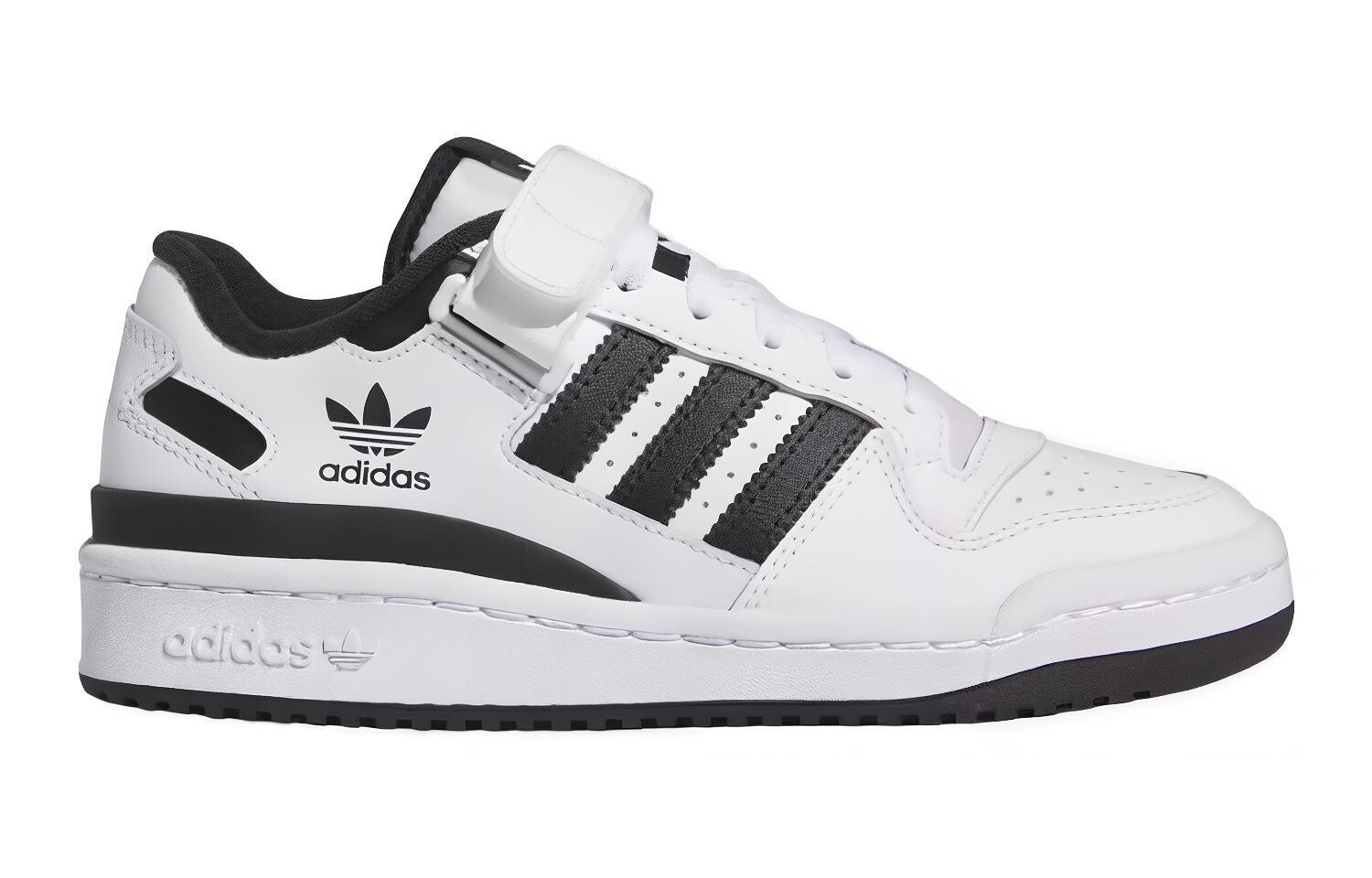 Adidas originals FORUM Series Детские кроссовки для скейтбординга GS, Black/White — фото 2