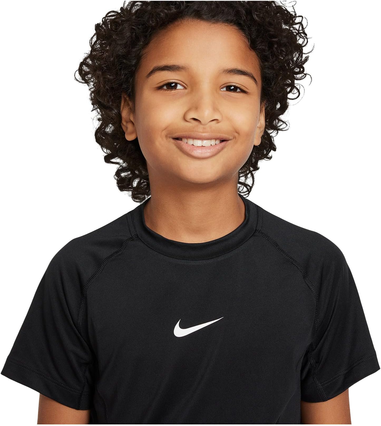 Топы с короткими рукавами Dri-FIT Nike Kids, Black/White — фото 4