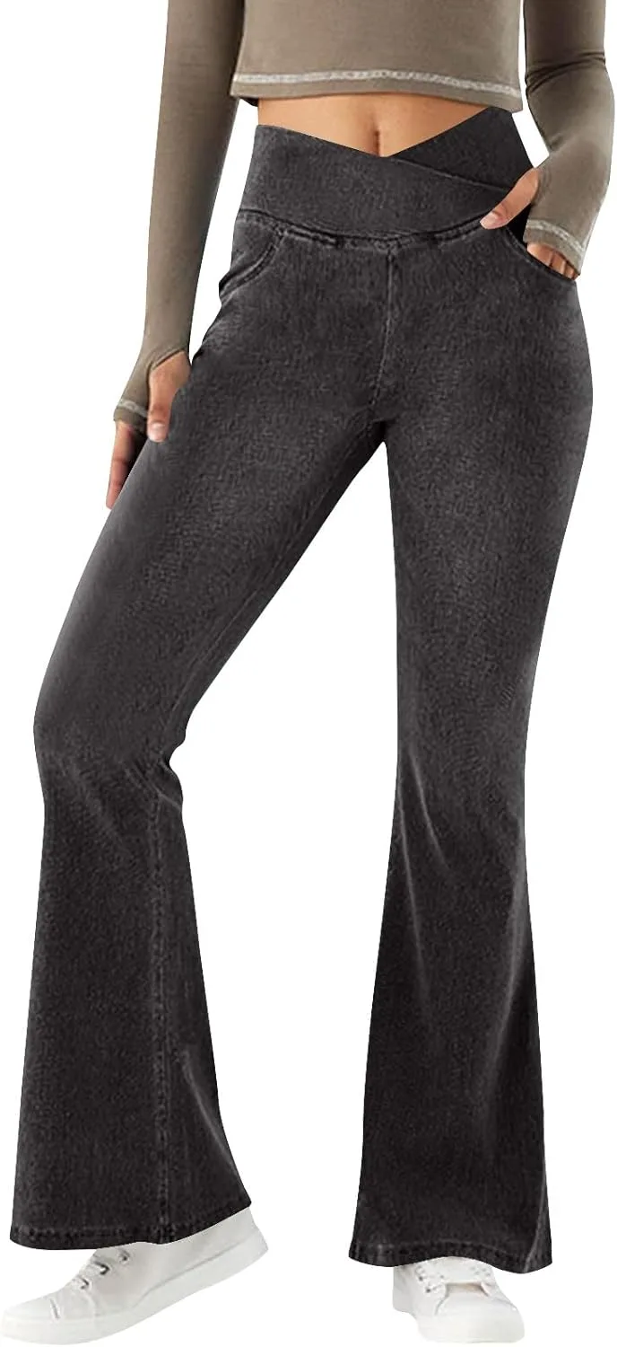 

Модные джинсы Bell Bottoms для женщин: трендовые кроссоверные стрейч-штаны