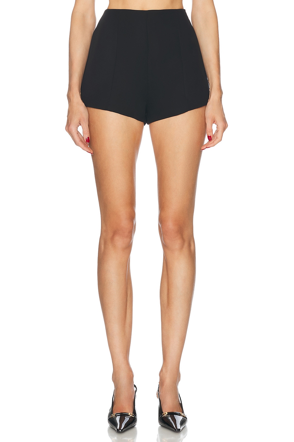 

Naftali Polished Crepe Mini Шортыs Eaves, Black