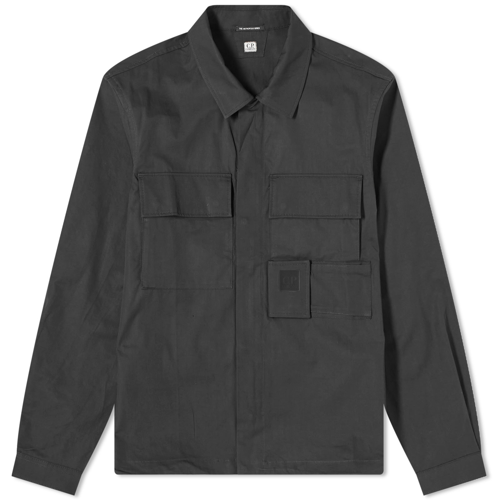 

Рубашка C.P. Company Metropolis Gabardine Pockets Overshirt, черный