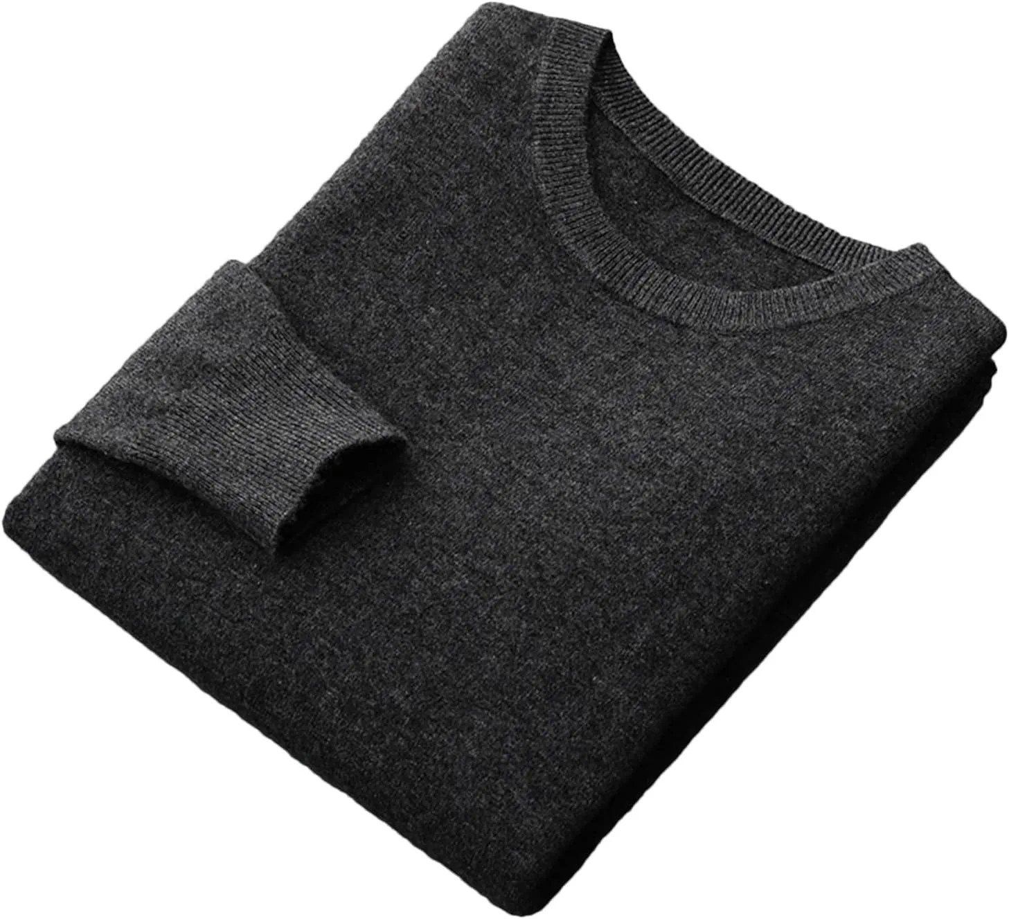 

Vogrtcc мужской свитер с круглым вырезом, тонкий, однотонный, шерстяной