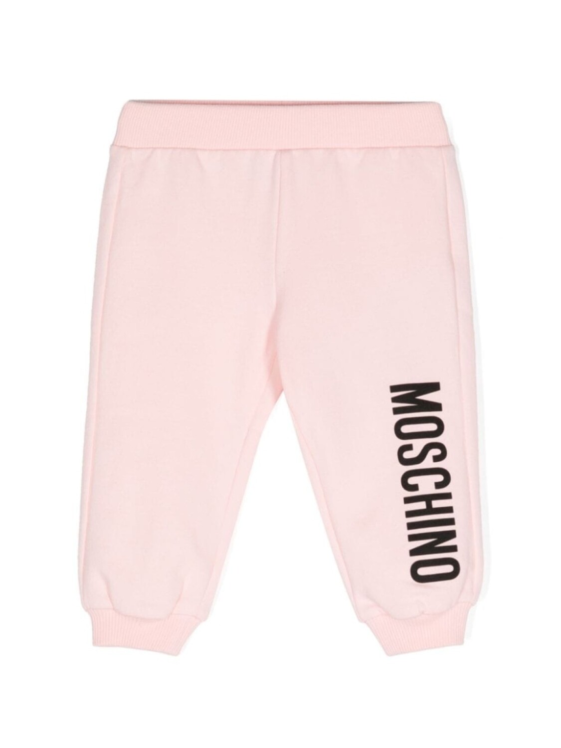 

Moschino Kids спортивные брюки средней посадки, розовый