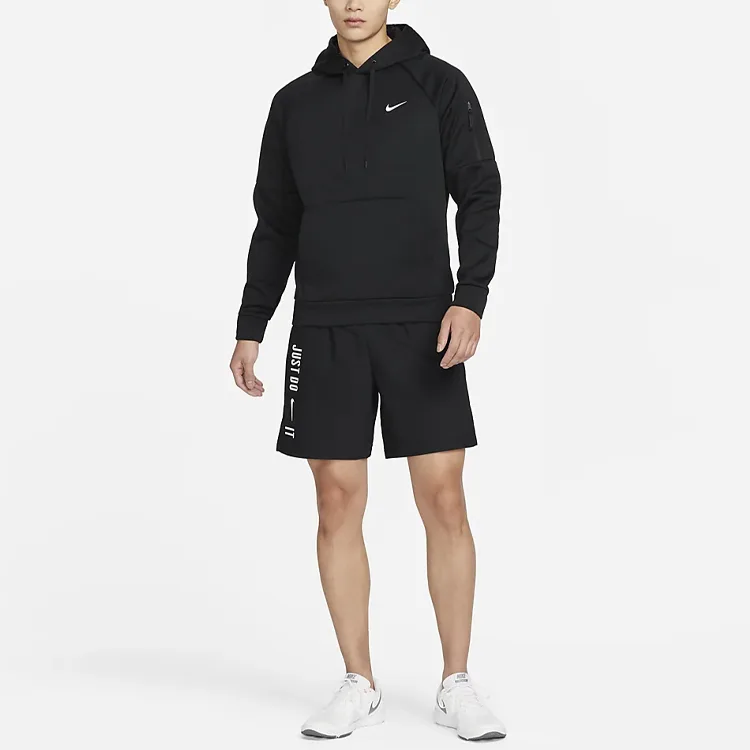 Nike Толстовка мужская черная с капюшоном — фото 4