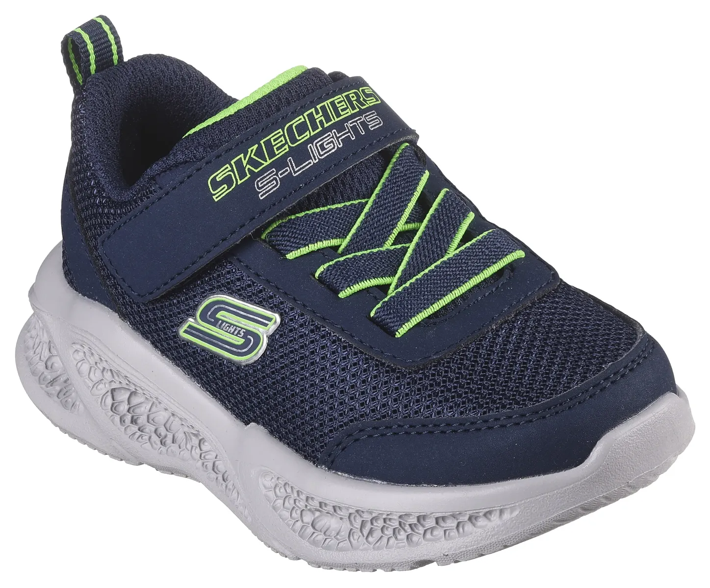 

Детские слипоны Skechers "J - SKECHERS BOYS", с застежкой-липучкой и эластичной лентой Skechers Kids, цвет Navy-Limette