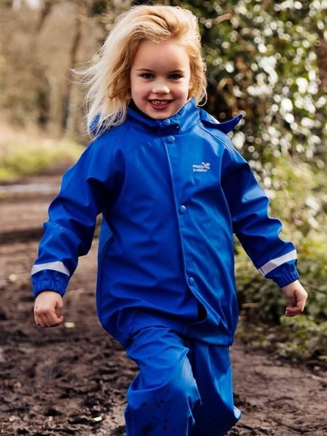 Детская водонепроницаемая куртка для дождливых дней Muddy Puddles, Blue — фото 2