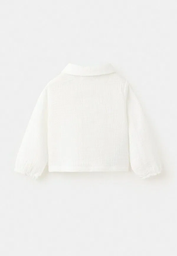 Детская рубашка-поло кремового цвета Mango Kids, Off-White — фото 2