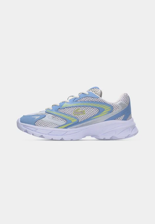 Детские кроссовки junior l003 neo shot laces унисекс Lacoste, White/Light Blue — фото 2