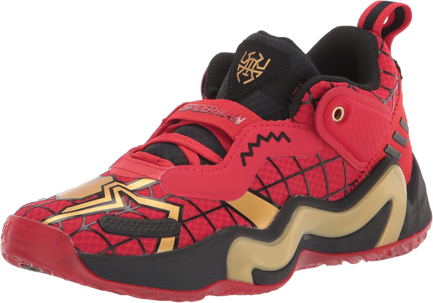 

Детские кроссовки Adidas унисекс Don, выпуск 3, черный/красный/золотой/ярко-красный