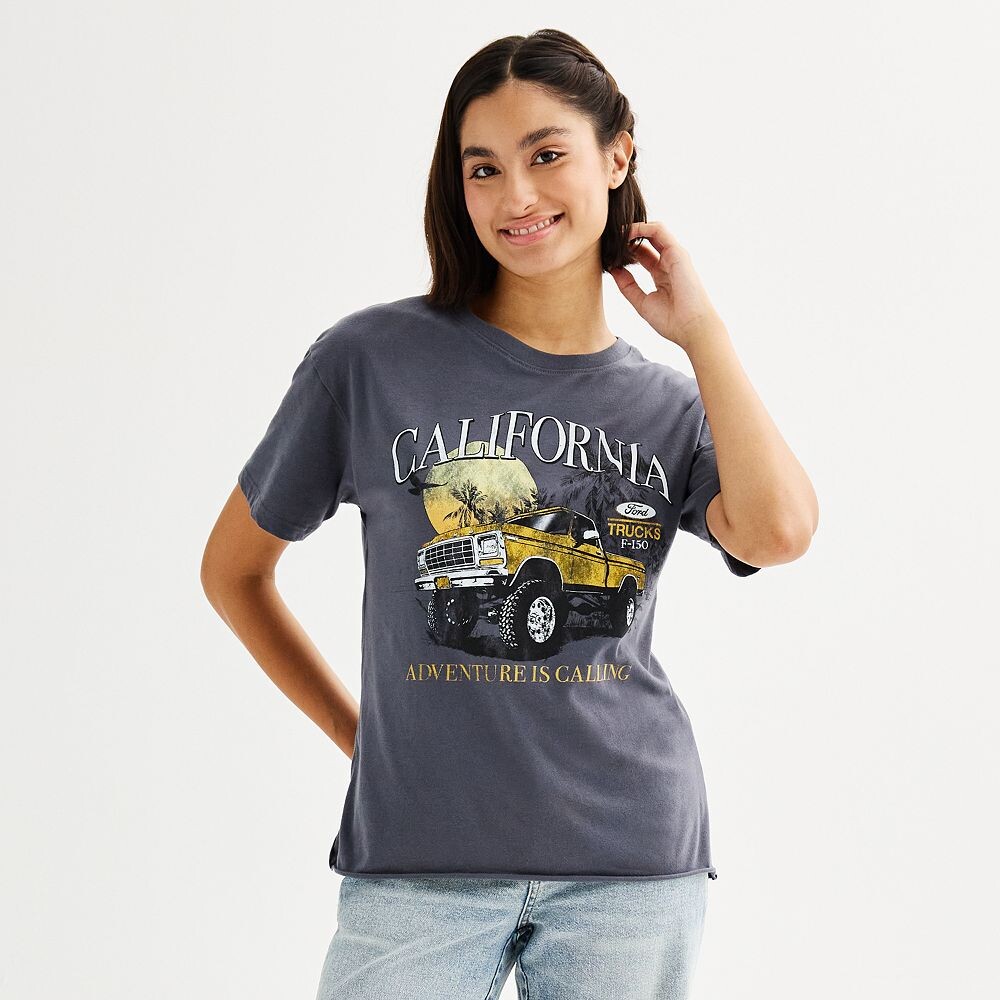 

Футболка с графическим изображением Ford California Truck Adventure для юниоров, цвет Iron Gate