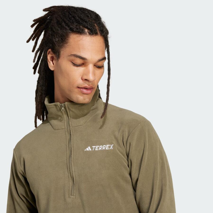ADIDAS Флисовый топ Multi Essentials с застежкой-молнией 1/2 — фото 4