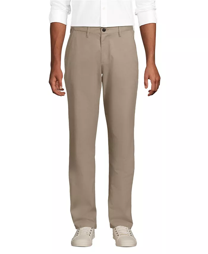 

Мужские дорожные брюки-чинос Comfort Waist Athletic Fit Lands' End, загар/бежевый