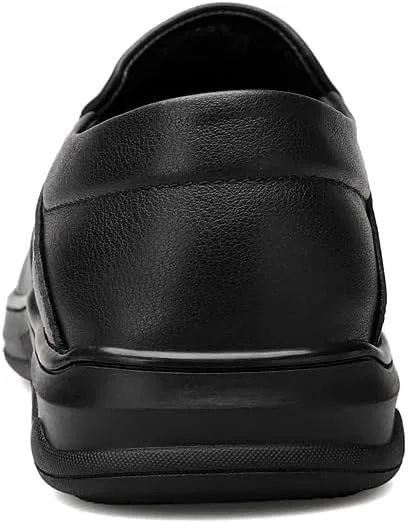 Лоферы кожаные мужские Loafers Shoe Leather, Black SayfuR — фото 4