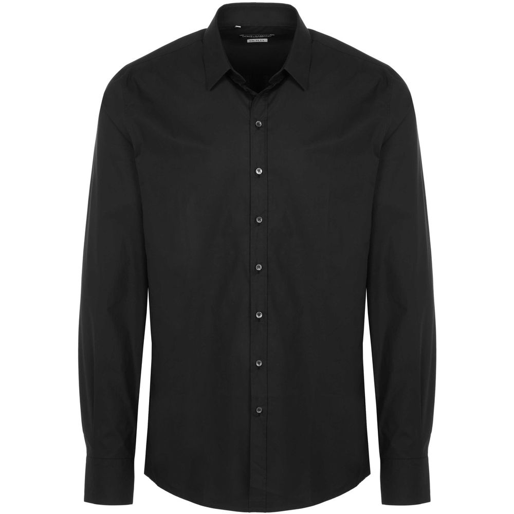 

Черная хлопковая рубашка Dolce & Gabbana