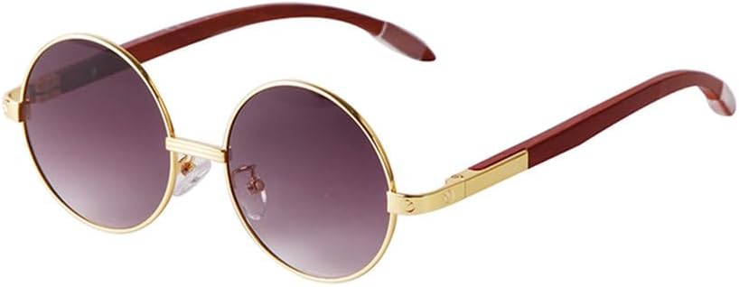 

Солнцезащитные очки в стиле ретро с заклепками, коричневые, с градиентным переходом цвета, круглые, мужские, в стиле стимпанк, в металлической оправе, женские солнцезащитные очки TYUVIVO, C1